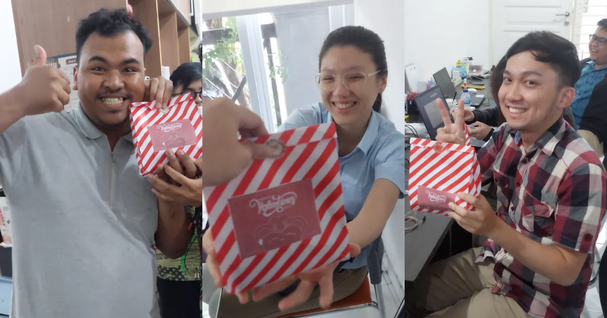 Perayaan Valentine versi kantor bersama karyawan Synergy yang penuh kebersamaan dan keceriaan